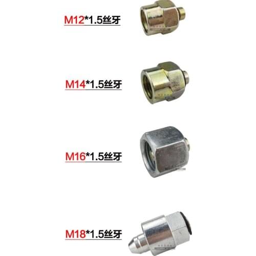 Tubing conversion joints, high-pressure tubing conversion interface, test-tubing adapter, M14 to M12,M14,M16,M18