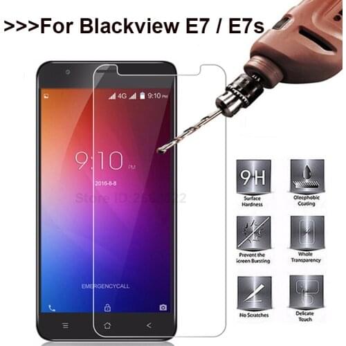 Smartphone Tempered Glass for Blackview E7 / E7s Screen Protector cover phone protective Glass film For Blackview E7 5.5