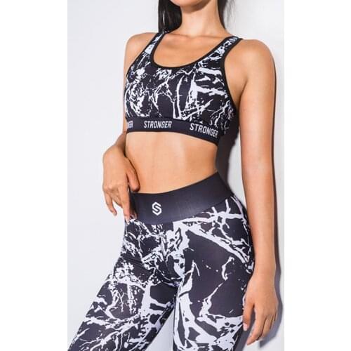 2020 European And American Foreign Trade Express Autumn Womens New Graffiti Print Vest Pants Sports Suit