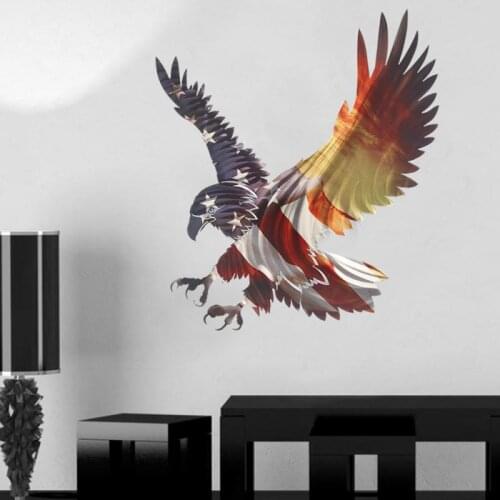 1pc Flag Texture Sticker Home Creative Decoration Animal Shape Wallpaper Sticker Room DIY Decor American Independence Day