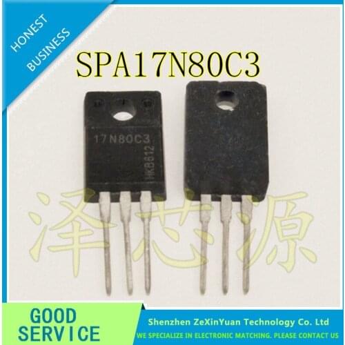 10PCS/LOT SPA17N80C3 17N80C3 17A/800V TO-220F MOS field effect transistor