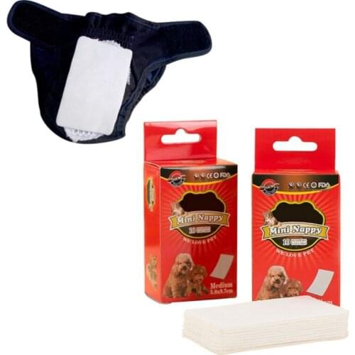 10 Pcs/lot Super-Absorbent Female Dogs Disposable Detachable Diaper Pads Preventing Leaks Pet Products