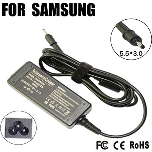 19V 2.1A 5.5*3.0MM For Samsung Q1 Q30 R19 R20 AD-6019 NC20 N110 ND10 X10 915S3G 905S3G Laptop AC Charger Power Adapter
