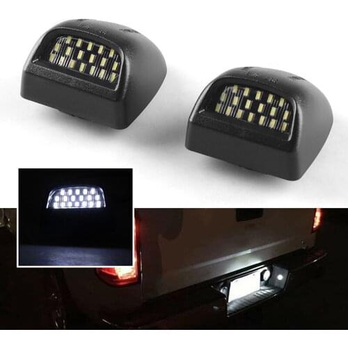 2Pc/Set Error Free LED License Number Plate Light Lamps For Chevrolet Silverado 1500 2500 3500 3500 Avalanche Suburban GMC Yukon