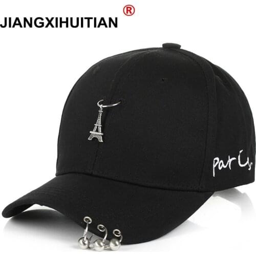 2018 Hot Selling Bigbang Fashion KPOP Iron Ring Ball Hats Adjustable youth embroidery Baseball Cap free shipping