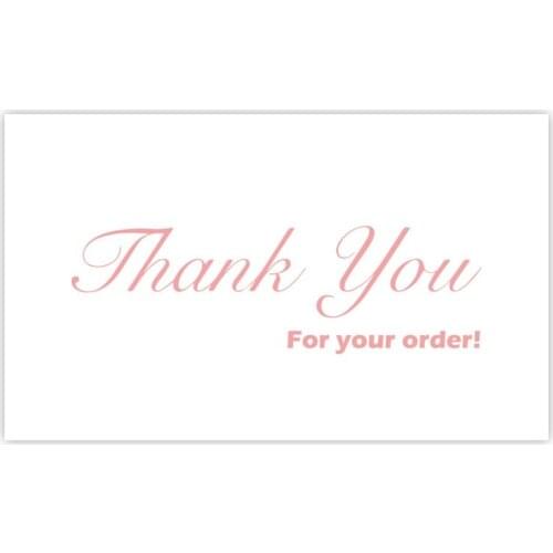 30Pcs/Pack Thank You Cards Copperplate Paper Thank You Gift Packaging English Five-star Card Praise Label For Small Businesses