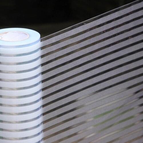 3D stripe Self-adhesive film Window film Privacy Protection Glass Vinyl glass sticker Bathroom office Meeting Room Length 100cm