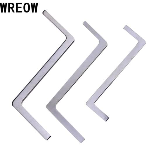 5Pcs Locksmith Wrench Tackle Locksmith Tools Double Row Tension Tools Stainless Stell Lock Pick Tools