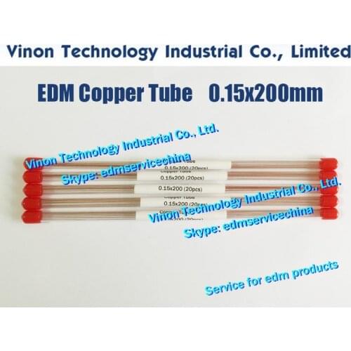 50pcs/lot) 0.15x200MM Copper Tube Single Channel. Copper EDM Tubing Electrode Single Hole Dia 0.15mm Length 200mm for EDM Drill