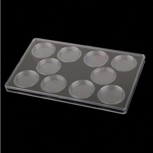 Coin Medal Presentation Display Stand with 10pcs Clear Capsule for 32MM Coin