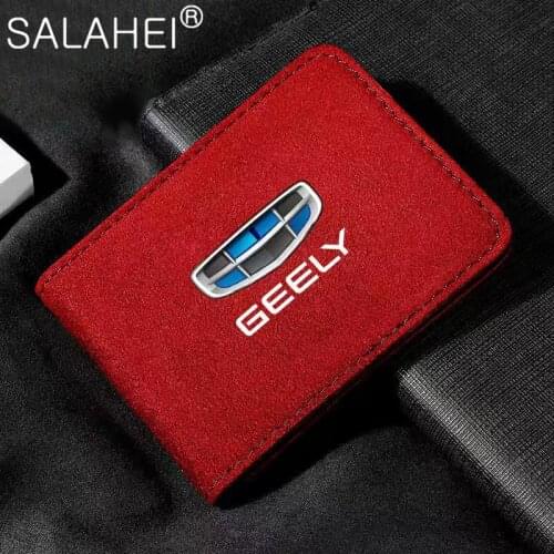 Driver License Holder Soft Suede For Car Driving Document Credit ID Card For Geely Emgrand EC7 EC8 X7 GE GT Emgrand EV8 EX7 CK