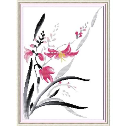 Everlasting Love Daffodils 2 Chinese Ecological Cotton Printed cross-stitch With A Printed Pattern Stampted 14CT 11CT DIY Gift