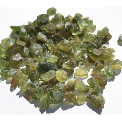 Rough Green Apatite Stones from Madagascar Raw crystal stone chips