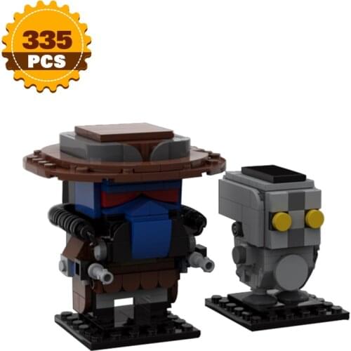 Moc Space Wars Cad Bane and Todo 360 Movie Series Brickheadz Gunner Bounty Hunter Robot Building Block Model Child Boy Toy Gift