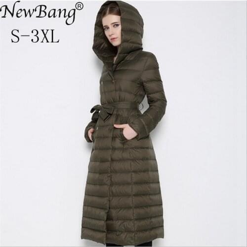NewBnag Brand Long Down Women Duck Down Jacket Winter Coat Woman 2020 Feather Warm Slim Windbreaker Female Hooded Outerwear