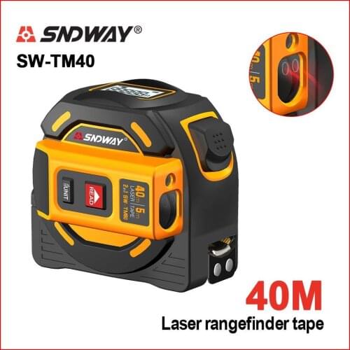 SNDWAY Laser distance meter Tape multi function Self-Locking Hand Tool Device SW-TM40 SW-TM60
