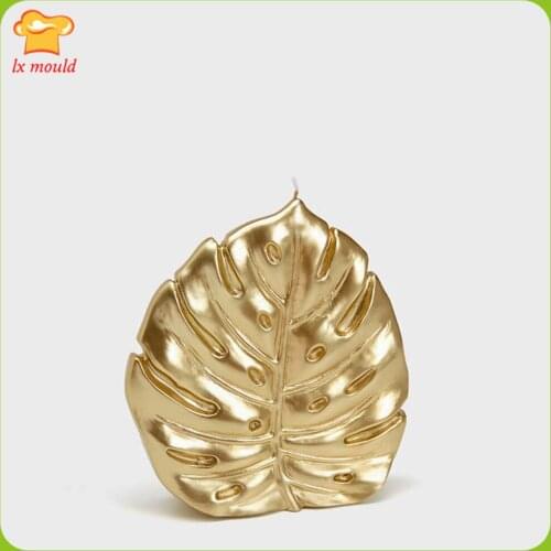 LXYY Tropical Leaf Candle Silicone Molds Home Decoration Silicone Mold European DIY Plaster Moulds 3D Plant Leaf