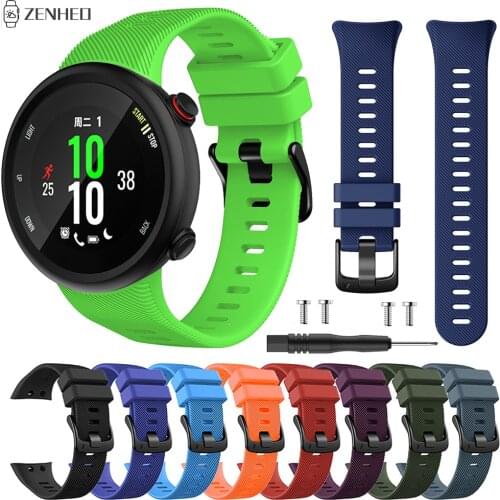 Replacement Soft Silicone Strap Watchband for Garmin Swim 2 GPS Smart Watch Band Accessories Bracelet Wristband with Tool