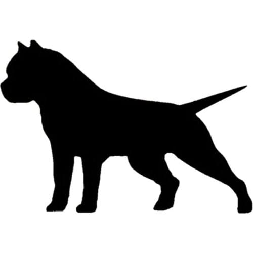 Car Sticker American Bully Bulldog Decal Sticker Car Cover Scratch Decoration Personalized Animal Sticker Black/white,13cm*9cm