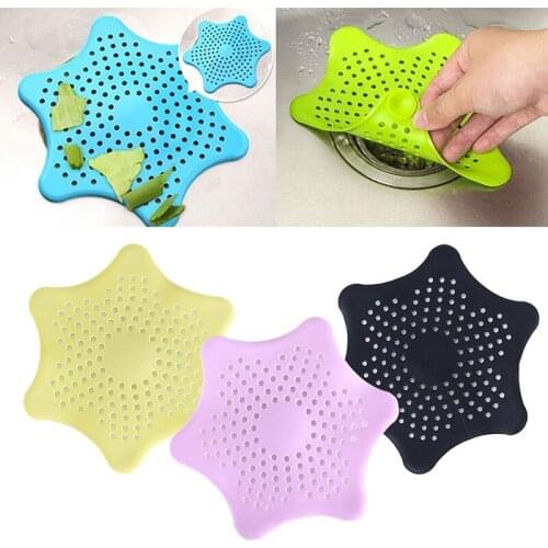 New Cute Silicone Sink Drain Filter Bathtub Hair Catcher Stopper Trapper Drain Hole Filter Strainer For Bathroom Kitchen Toliet