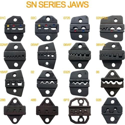 48B 28B crimping dies sn series crimper pliers jaws DuPont2.54/XH2.54/2.8/4.8/6.3/VH3.96/5557 plug/tube/Insulated terminals tool