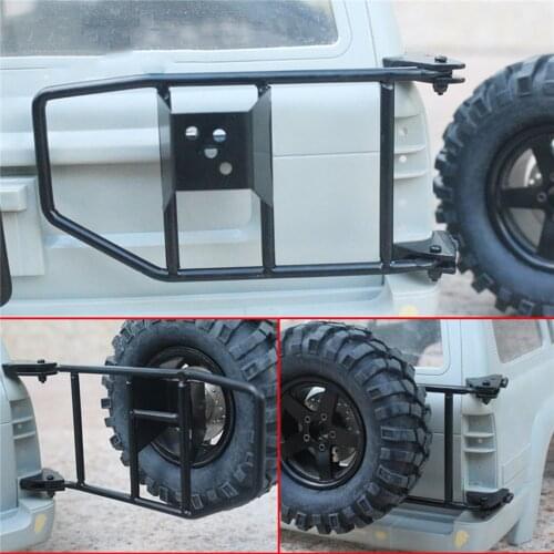Durable Metal RC Spare Tire Seat Frame Simulation Climbing Car Tire Holder for 1/10 Land Cruiser LC80 RC Crawler Car Accessories