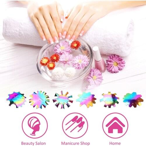French Styling Nail Cutter Plate Nail Art Template Tips Painting C-Shape Nail Art Manicure Edge Trimmer Template Tips Nail Tool