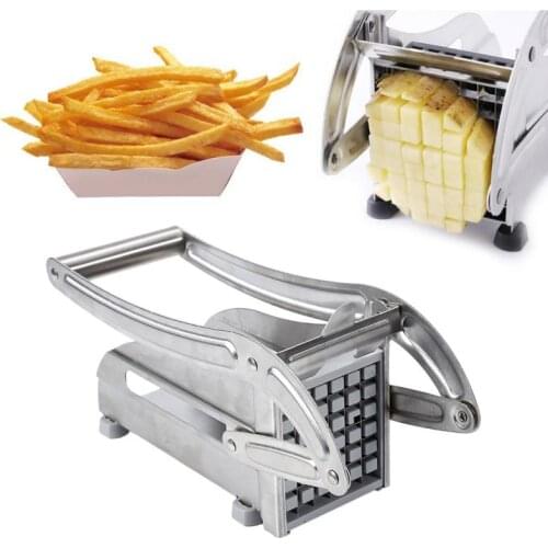 Manual Potato Cutter Stainless Steel French Fries Slicer Potato Chips Maker Meat Chopper Dicer Cutting Machine Tools For Kitchen