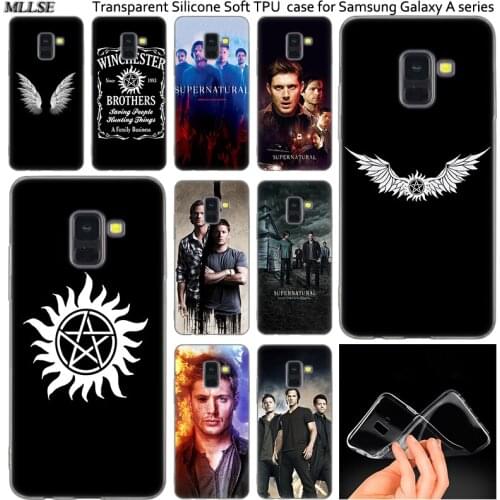 Hot Supernatural TV show Silicone Case For Samsung Galaxy A50 A30 A10 A40 A6 A8 Plus A20 E A5 A7 2018 2017 2016 Note 9 8 Cover