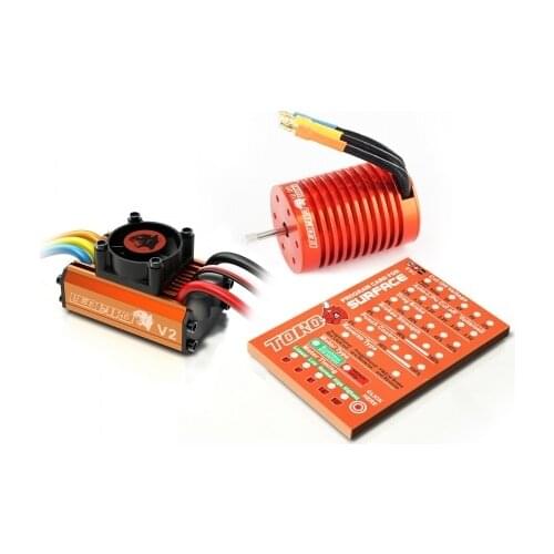 Skyrc Leopard 3300KV/12T/2P Brushless Motor + Leopard 60A ESC + Program Card Combo Set For 1/10 Car