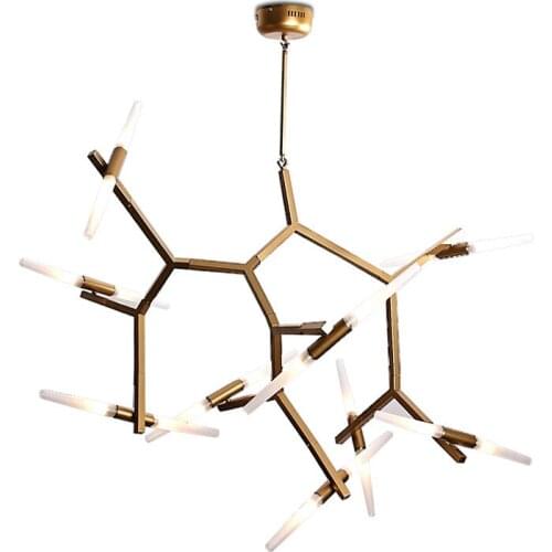 BDBQBL Modern LED Chandelier Lighting 6/10/14 Heads G9 LED Chips Ceiling Chandeliers 110-240V Living Room Aluminum Chandelier