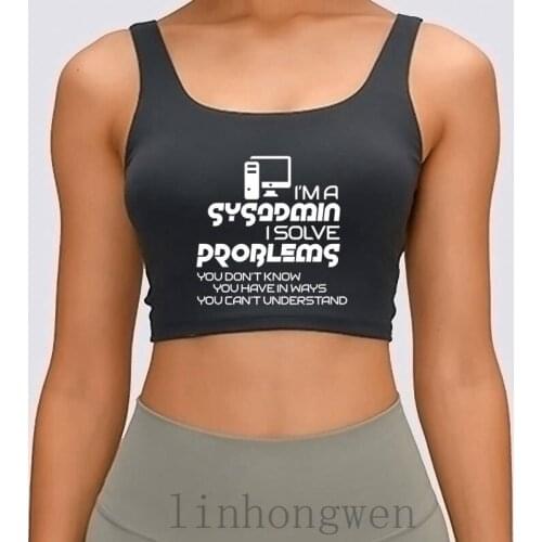 Sysadmim Women Tank Top Cotton Spring Autumn Outfit S-XL Print Breathable Natural FiTank Top