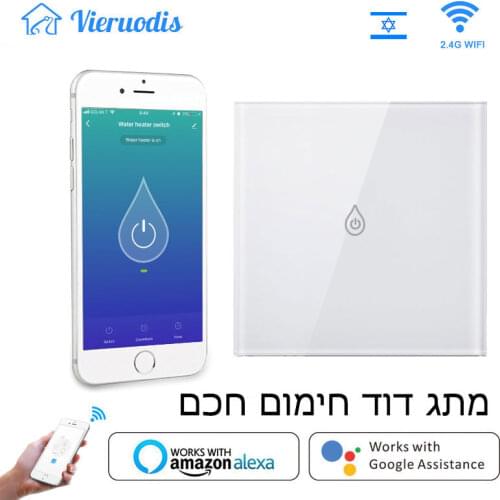 Smart Wifi Boiler Switch Water Heater Switches Voice Remote Control EU standard Touch Panel Timer Outdoor work alexa google home