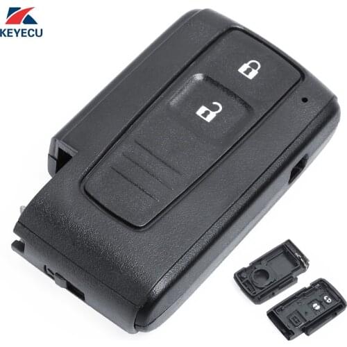 KEYECU Replacement Remote Car Key Shell Case Fob 2 Button for Toyota Prius Corolla Verso (Shell Only)