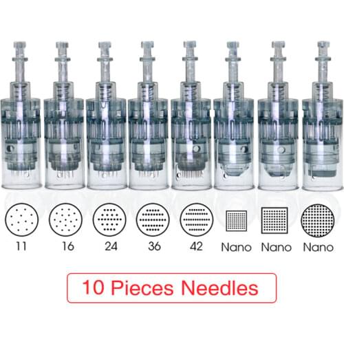 10pcs Nano Micro Needle For Dr Pen Ultima M8 Replacement Cartridges Facail Scar Acne Removal Skin Therapy Face Care Beauty Tool