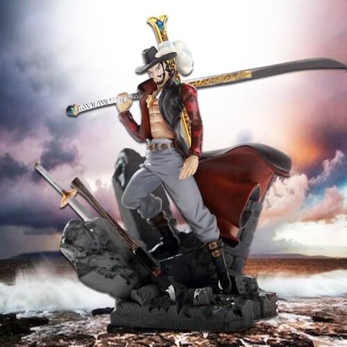 2021 hot ! 14cm One piece luffy Dracule Mihawk action figure toys Christmas toy