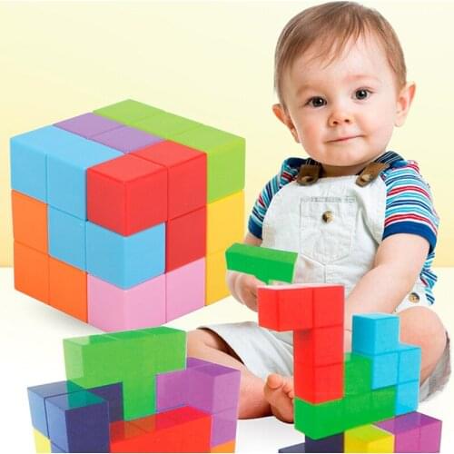 3x3x3 Cubo Puzzle Educational Toys Cube Magnet Magnetic Cubes Toys Multiple Shapes Magic Cube Christmas Birthday Gifts