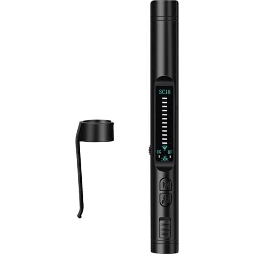 Anti Spy RF Bug Detector Wireless Hidden Camera Device Detectors, Anti GPS Tracker Finder Privacy Protector Portable Pen Shape