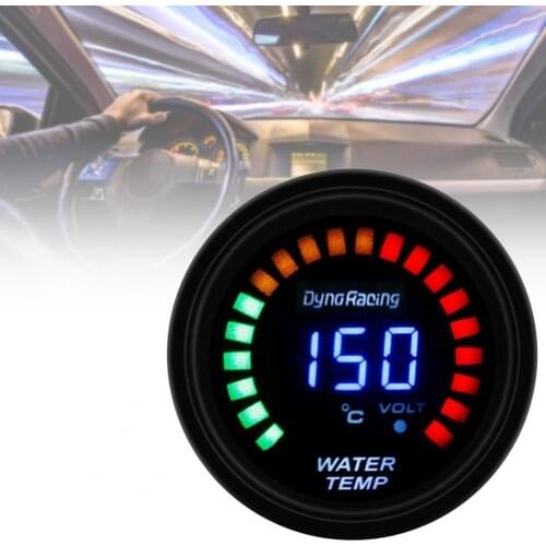 Car Gauge Racing Car Wide Compatibility 2-Inch 52mm LED Voltmeter Monitor Gauge Display Car Accessories for 12V Vehicles