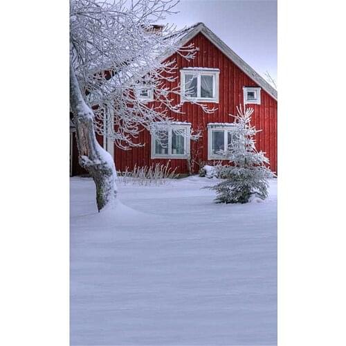 Photography Backdrop Brick White Snow Flowers Baby Xmas Tree Festival Background Wood Floor For Photo Studio