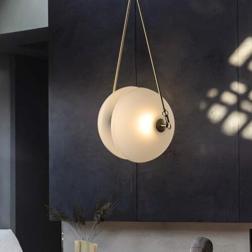 Postmodern Artistic Pendent Llight For Restaurant Living Room Bedroom Contracted Single Head Indoor Corridor Creative Luminaire