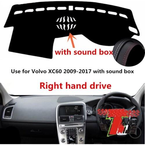 TAIJS Factory Classic Casual Leather Car Dashboard Cover For Volvo XC60 2009 2010 2011 2012 2013 14 15 16 17 Right hand drive