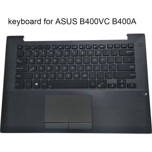 US laptop keyboard for Asus Pro B400V B400VC B400A XH52 English replacement keyboards black Palmrest touchpad New 13GNUB1AM031-1