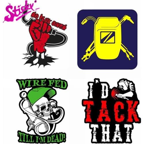 STICKY Cool Zombie Skull Weld Repair Car Sticker Decal Decor For Bicycle Motorcycle Accessories Laptop Helmet Trunk Wall