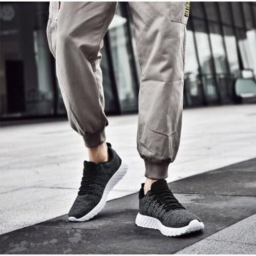 2020 New Mesh Men Sneakers Casual Shoes Lace-Up Men Shoes Lightweight Comfortable Breathable Walking Sneakers