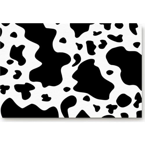 Kitchen Mat Cow Texture Doormat Home Decoration Anti-Slip Entrance Door Mats Kitchen Carpet Door Mats Outdoor