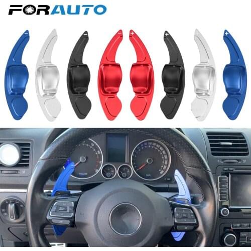 LEEPEE Car Steering Wheel Paddle Extension DSG Assistance Auto For VW Golf 5 6 MK6 GTI R Jetta MK5 Passat CC Polo Sharan Tiguan