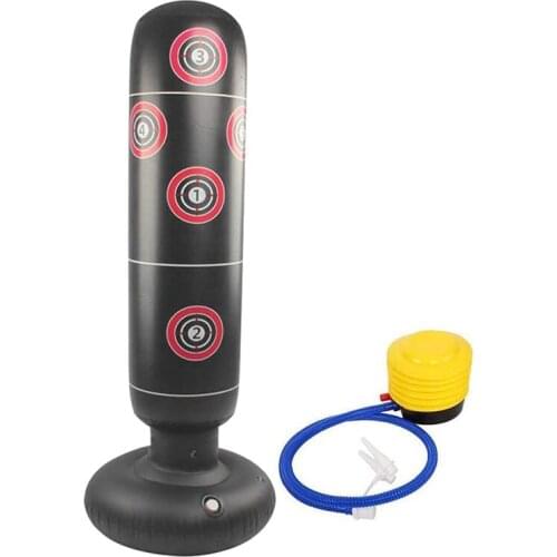 Inflatable Punching Bags Boxing Pedestal Heavy Punch Bag,Freestanding Fitness Punching Bag for Adults,Kids 155cm