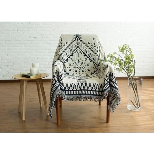 Bohemian Sofa Blanket Home Travel Geometric Throw Blanket Bedspread Modern Decoration Slipcover Chair Sofa Cover For Living Room