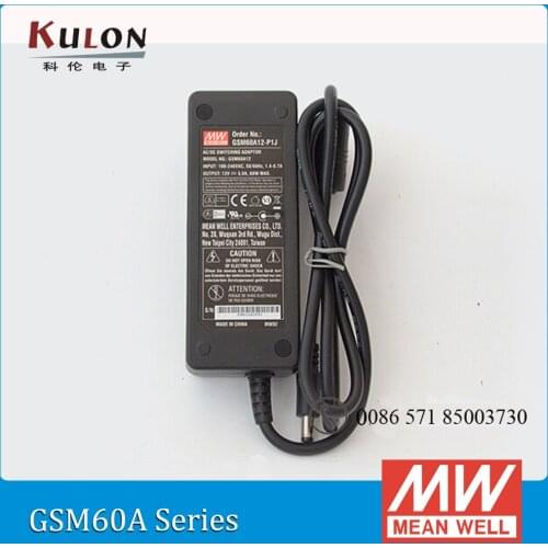 Original Meanwell GSM60A05-P1J mean well 30W 5V 6A AC/DC Green Medical Adaptor